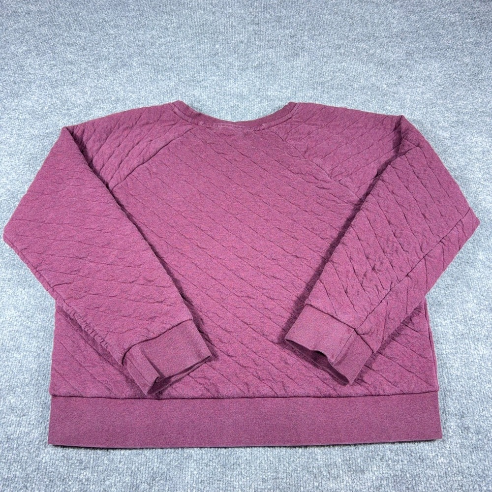 Patagonia Organic Cotton Quilt Crewneck Sweatshirt Burgundy XL 25310 FA20 - Picture 4 of 11